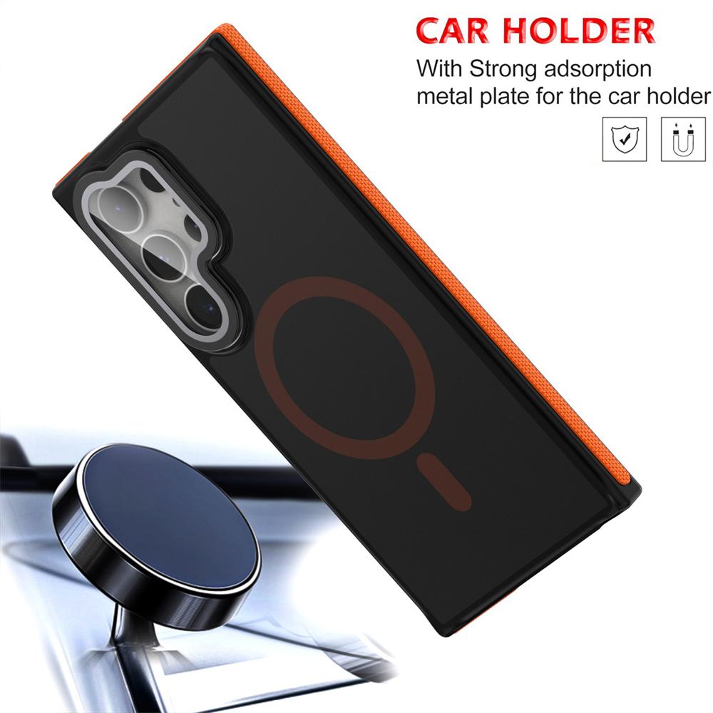 Linsenständer Halter Gradient Transparent Magnetischer Ring Hülle Für iPhone 17 16 15 14 13 Pro Max Für Magsafe Kabelloses Laden Abdeckung