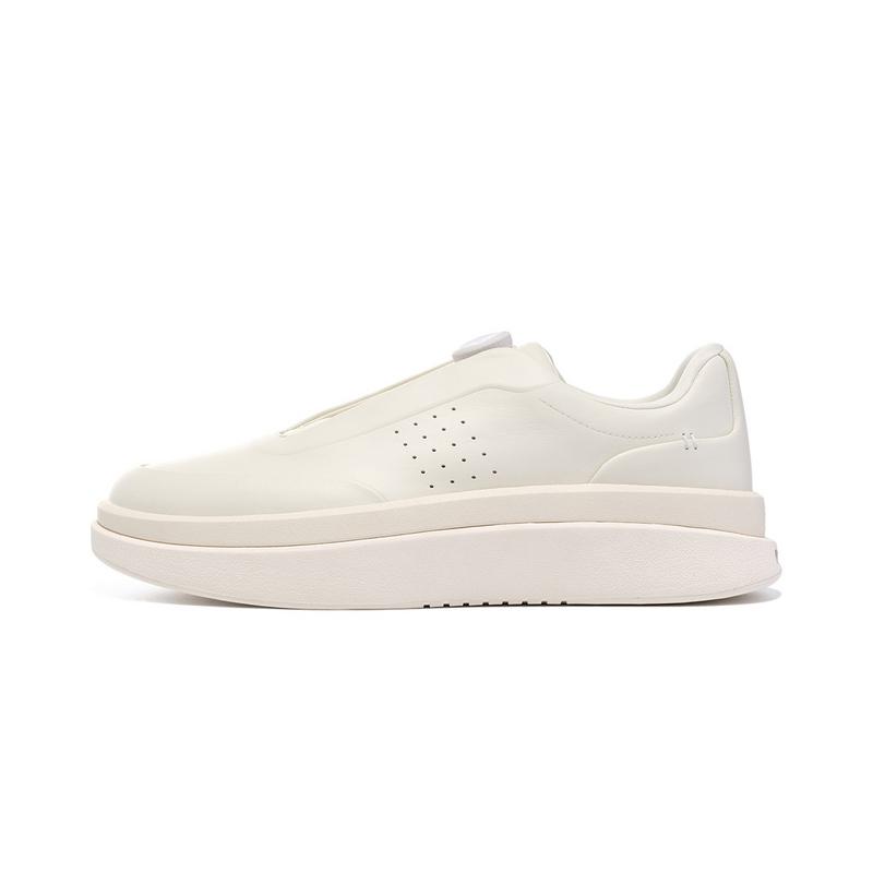 

Li-Ning 1990 Leather Comfortable Versatile Non-Slip Wear-Resistant Low-Top Casual Shoes Women Casual Shoes Off-White ALHU046-1 37