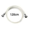 White High Pressure Flexible Hose 30-200cm Spiral Bathroom Water Inlet Hose Plastic Wrapped PVC Braided Hose Water Heater