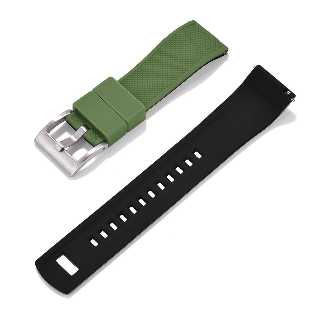 STAPELP Premium Silicone Watch Band Quick Release Rubber 20mm Watch Strap Silicone Watch Strap Watch Replacement Watchband