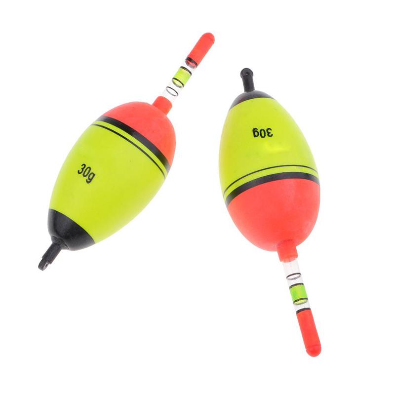 2pcsFishing Float Vertical Rock Buoy Plastic Foam Plastic Bobber Sea Rock Fishing Bobber 5/8/10/15/20/30/40/50/60g