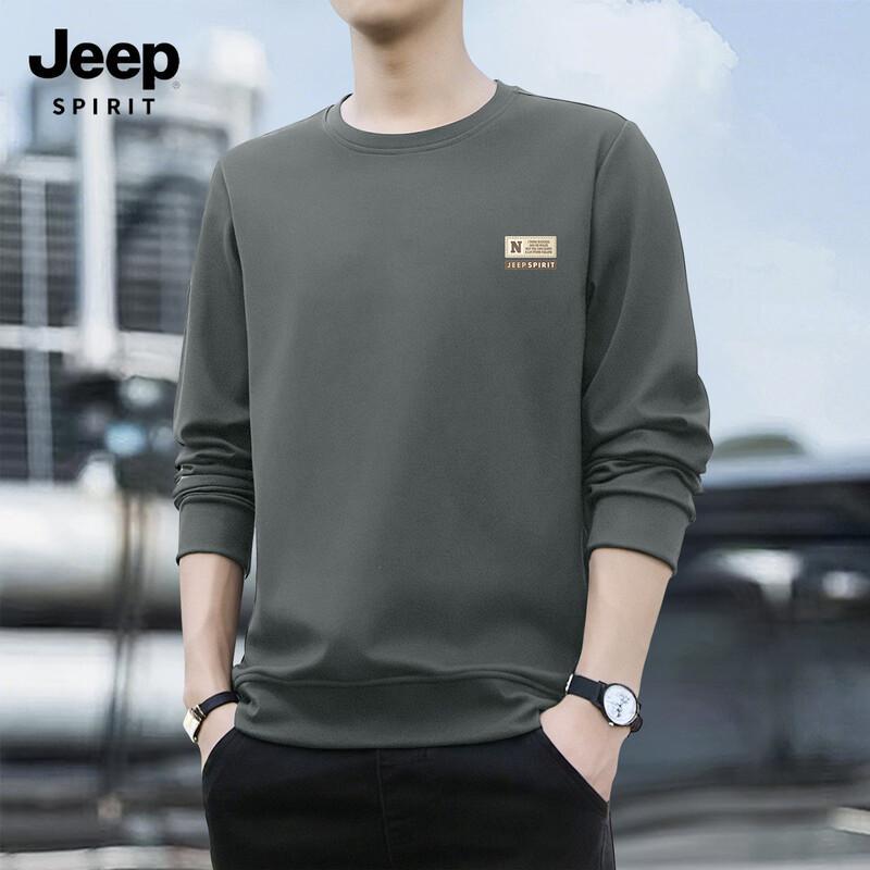 JEEP SPIRIT Men's 2025 Casual Crewneck Sweatshirt