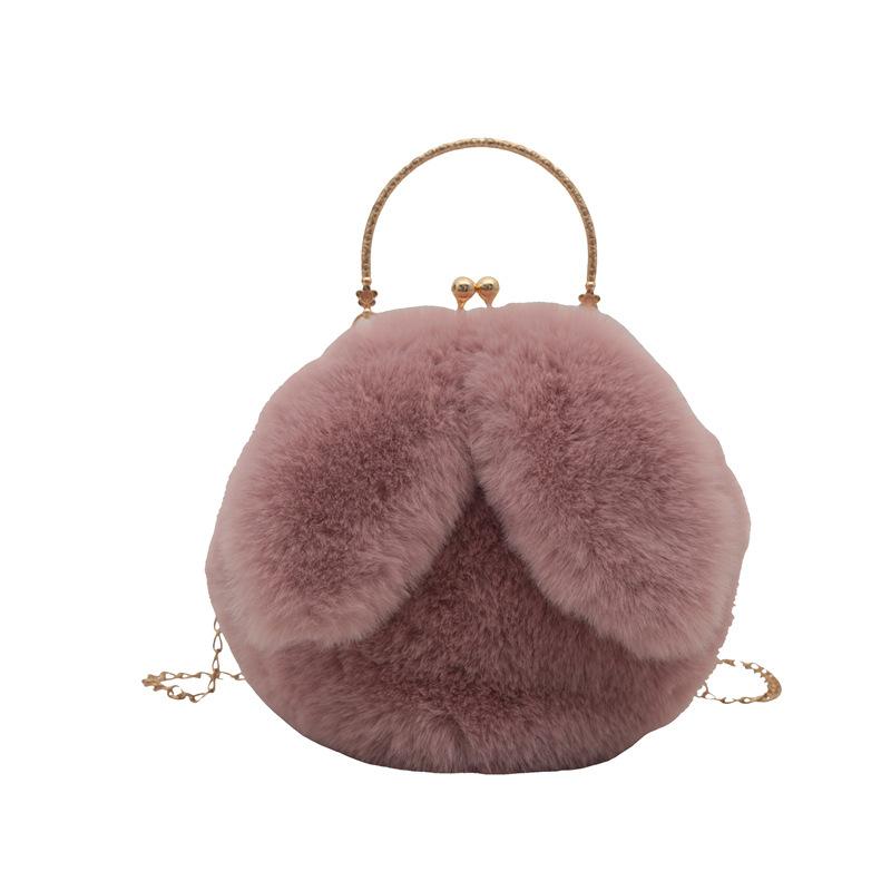 Popular Popular Plush Bag Women'S Autumn And Winter Texture Women'S Portable Plush Bag Chain Messenger Bag