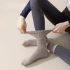 Dispensing Yoga Pilates Socks, Women's Anti-slip and Anti-friction Sports Fitness Calf Pile Long Stockings