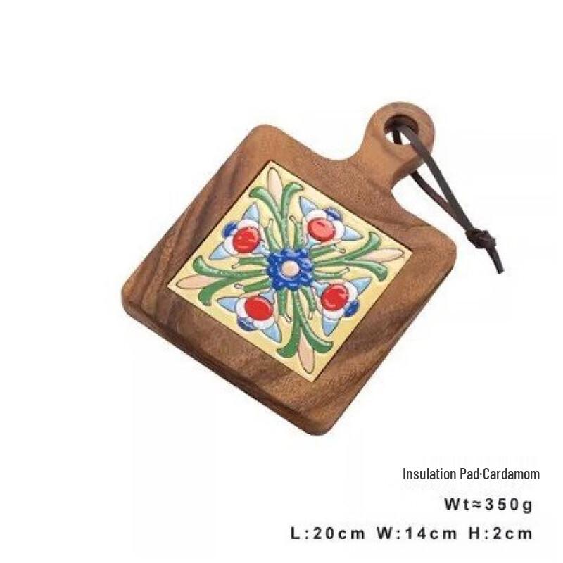 

ZISIZ Acacia Wood Retro Tile Mat