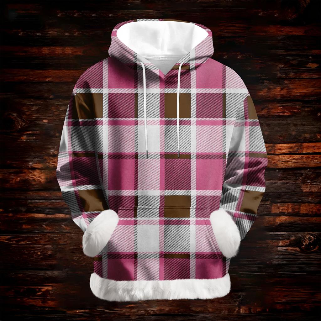 Damska codzienna bluza z kapturem z długim rękawem i nadrukiem