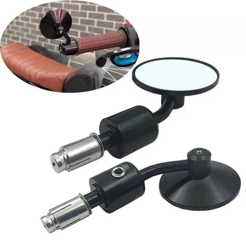 For Honda Street Bike Scooter E-bike Side Mirror Motorcycle Mirrors CNC Aluminum Universal Handlebar End 7/8" Rear View Mirror