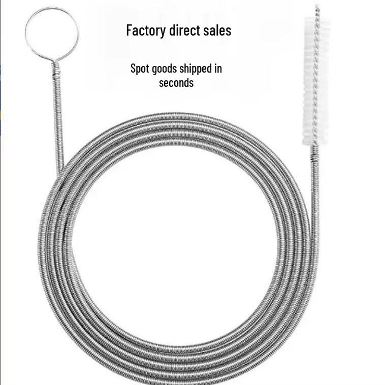 Stainless Steel Refrigerator & Shower Drain Cleaning Brush