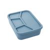 4 Compartment Silicone Lunch Box Microwave Safe Fresh-keeping Box Durable Food Container  Worker