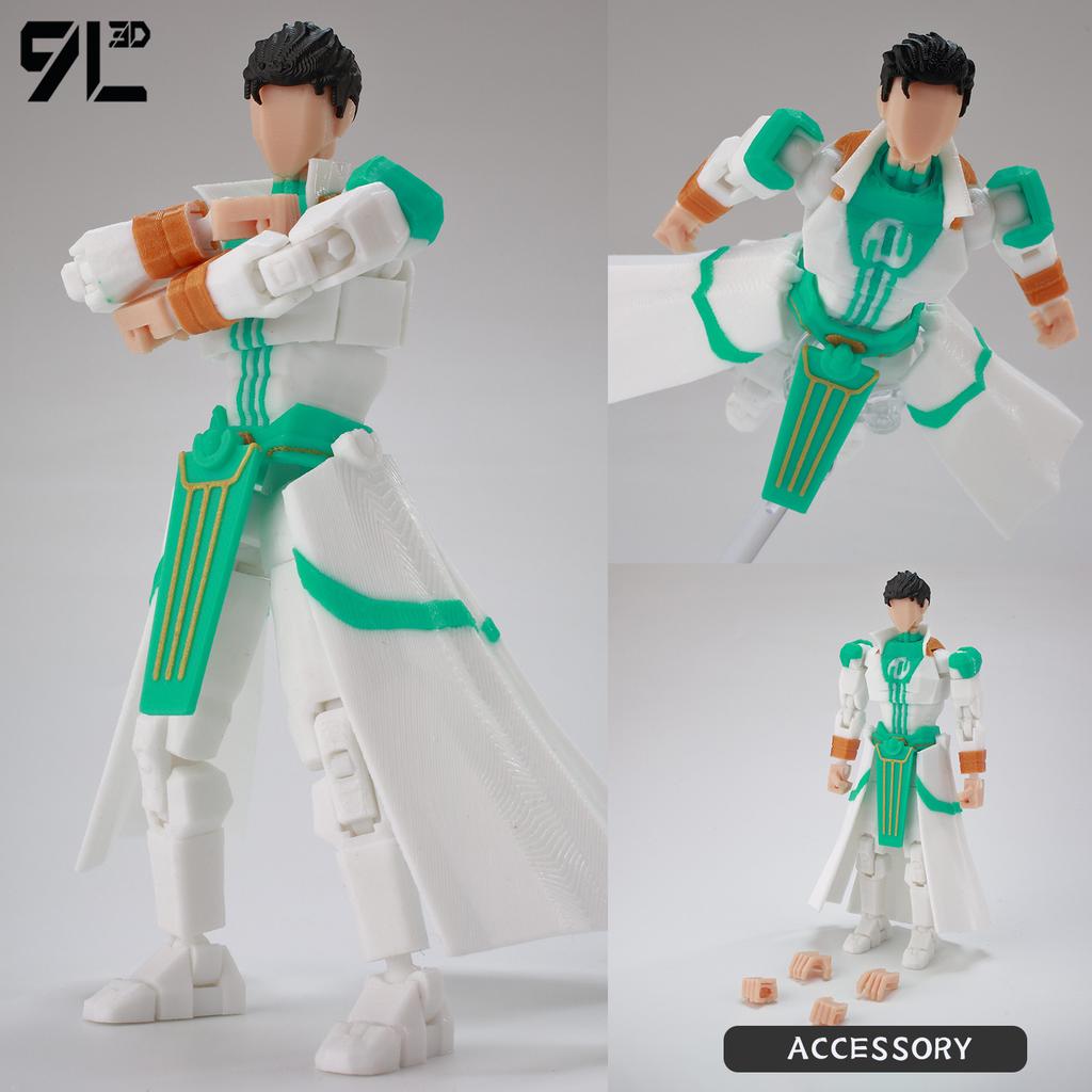 9L3D Printed NEWInvincibles Tech Jacker Titan13 Lucky13 Action Figure Dummy13 Motorcycle Multi-Jointed Collectible Model Toy T13