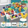 Multifunctional Large Particle Building Block Table for Kids: Educational Toy for Boys, Girls, and Babies
