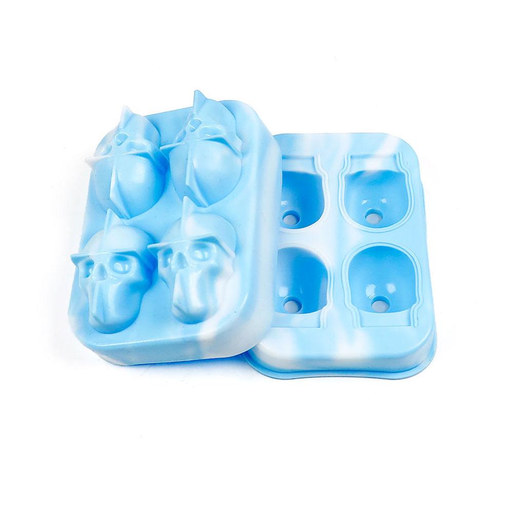 

Silicone World DIY Skull Silicone Ice Molds 4 Hole Ice-making Box Ice Grid Mold Whiskey Cocktail Ice Cube Ice Hockey Bar Tools