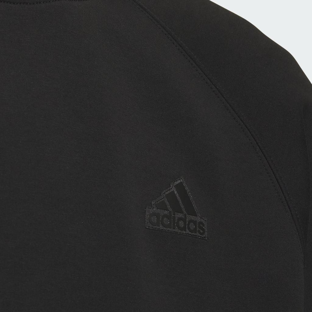 Adidas Spacer Crew Sweatshirt Logo Sports Casual Pullover Long Sleeve Men Sweatshirt Black JJ3788
