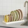 Adjustable Pot Lid Rack U-shaped Dish Drying Rack Multifunctional Cutlery Storage Rack  for Home