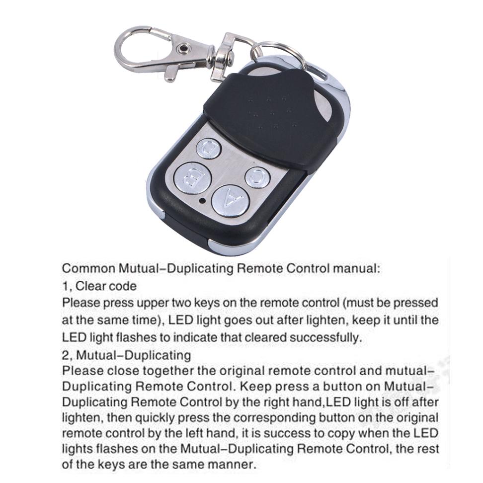 Buy 433MHZ Copy Universal Remote Controller Metal Clone Remotes Auto