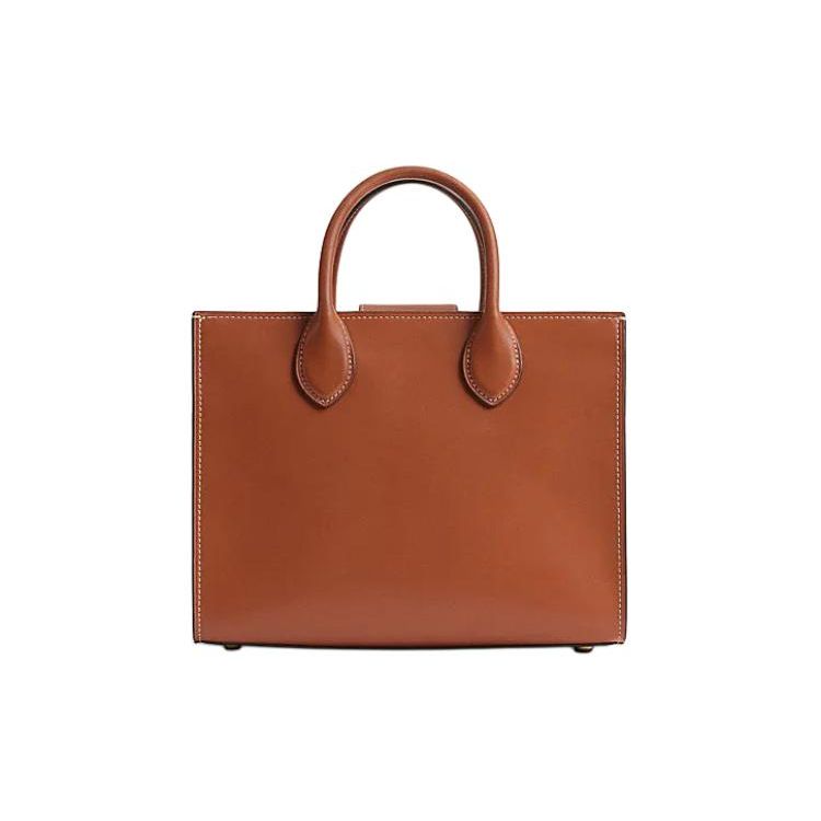 Coach Ace 26 Fashion Casual Minimalist Solid Color Leather Tote Bag Shopping Bag Shoulder Crossbody Handbag Medium Women Tote CR681-B4BAR