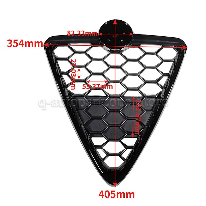 Front Bumper Grille Shield Honeycomb Mesh Grill Racing Air Intake RADIATOR GRILL For Alfa Romeo GIULIETTA 156112051 2010 2016