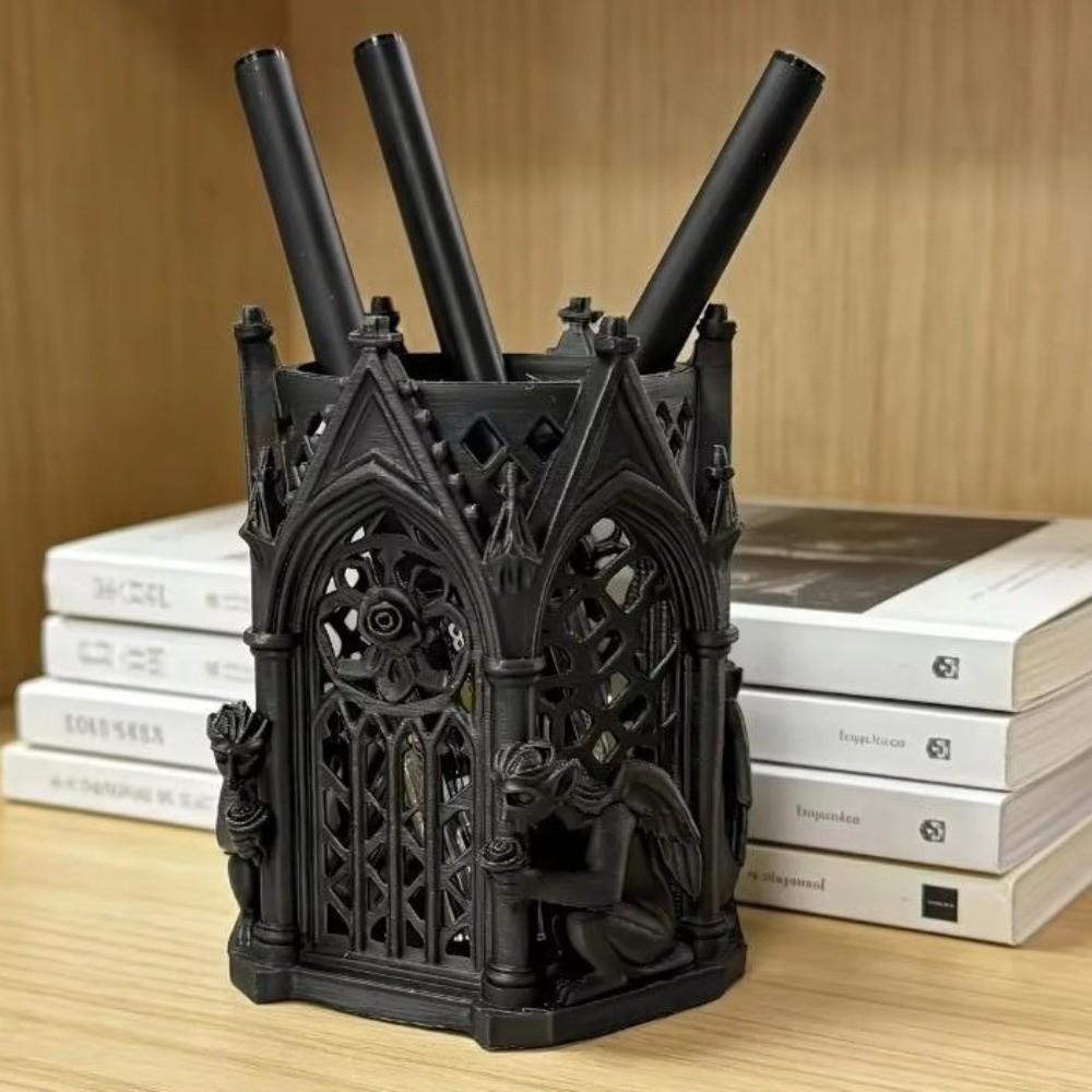 Unique 3D Printed Pen Holder Creative Desk Organizer Cool Art Storage Decor Desktop Ornament