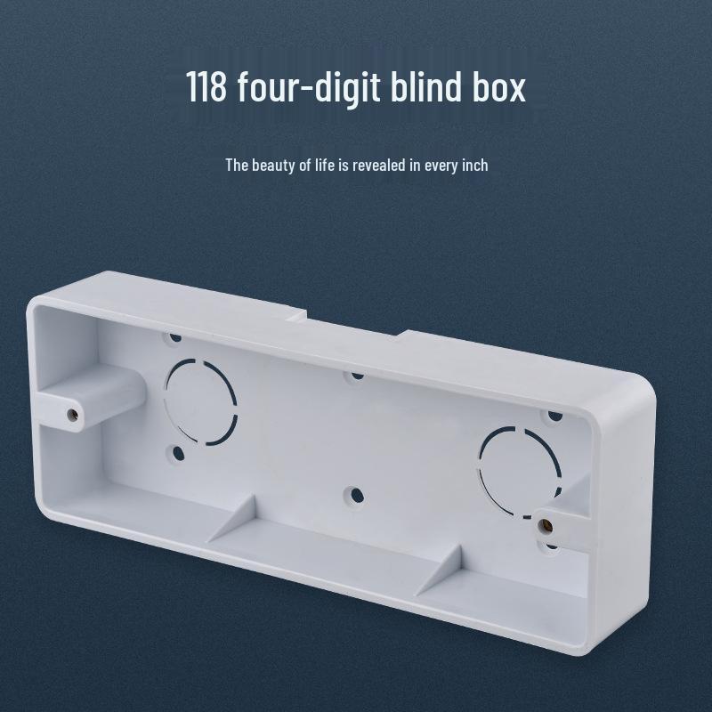 Scatola da incasso per cablaggio elettrico: Scatola di Derivazione per Interruttori e Prese Tipo 118, a Due, Tre o Quattro Posti