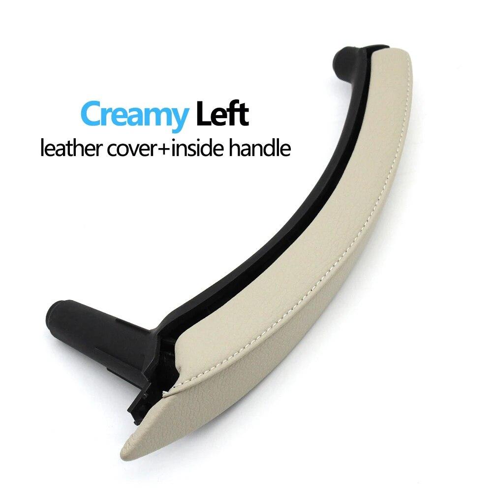 LHD RHD Interior Passenger Doors Pull Handle with Leather Outer Cover For BMW X5 X6 E70 E71 E72