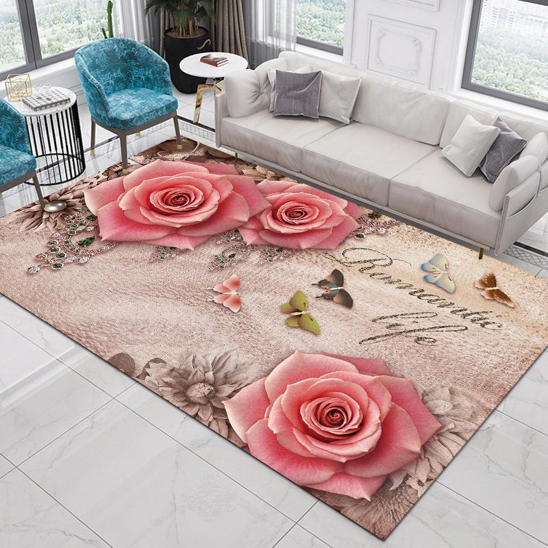 Nordic Ethnic Style Carpet Living Room Bedroom Sofa Coffee Table Tatami Bohemian Home Carpet