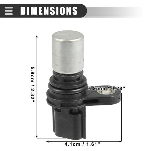 Motoforti CPS Sensor Engine Camshaft Position Sensor Compatible with Nissan Versa 2009-2015 ABS Metal No.237311HC1A Black