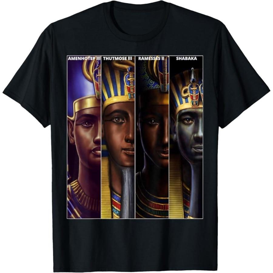 

Pharaohs _ Amenhotep lll, Shabaka, thutmose lll, Ramesses II T-Shirt XXXXXL чёрный