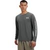 Under Armour Ss25 Ef Perf Graphic Logo Fashion Training Comfortable Long Sleeve T-Shirt Men Tops Rhino-Gray 6007557-025