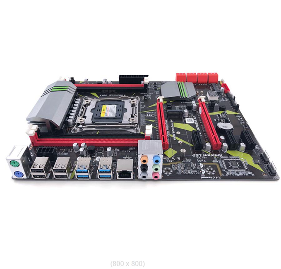 X99 D3 Four-channel Memory Slot CPU Support Gigabit Network Card Motherboard Built-in Backlight LED Colorful Lights