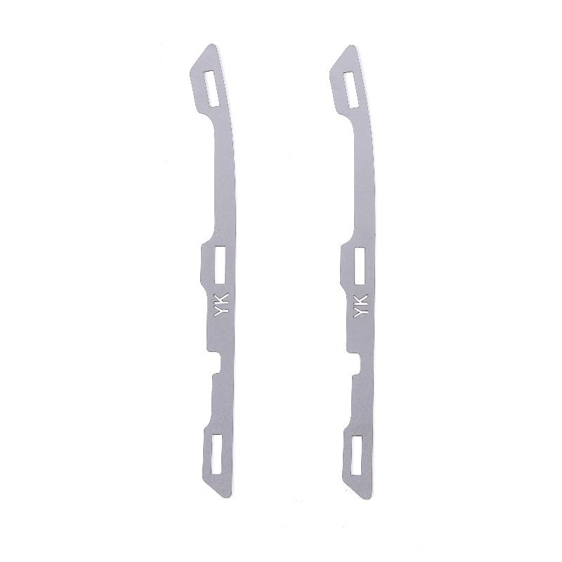 2Pcs Broken Opening Gap Bad Buckle Repairer Metal Bracket For Second-Generation Vios Ncp93 Front Bumper Surrounded Buckle