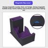 Card Deck Storage Box Large Capacity PU Leather Magnet Dice Card Case for Tabletop Game