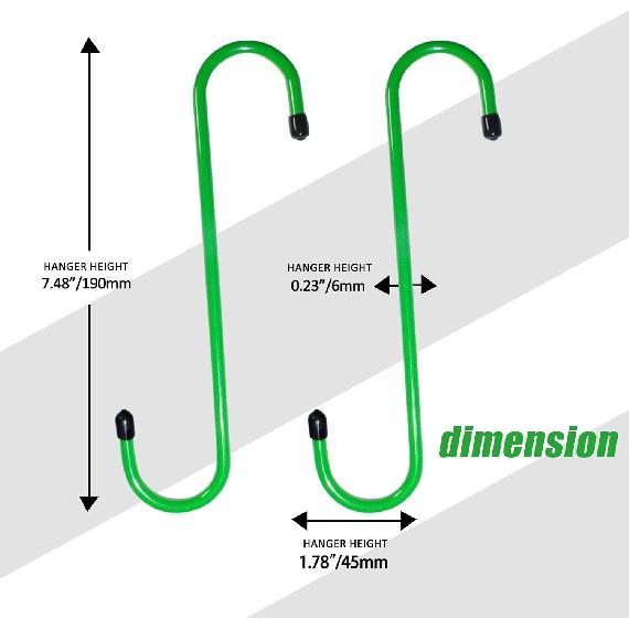 8 Pcs Green Brake Caliper Hangers, Brake Caliper Hooks, Brake Caliper Hanger Hook Brake Caliper Hooks With Rubber Tips, Stainless Steel Hook/Hanger -