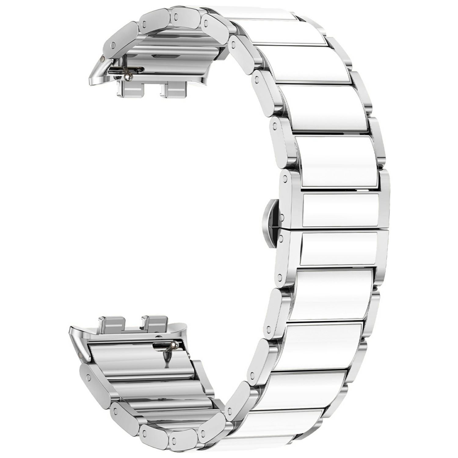 

Для Honor Band 9 Ремінець для годинника з нержавіючої сталі з керамічним покриттям Ремінець на зап ястя Silver