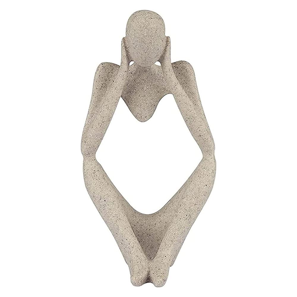 

INS скандинавские статуи креативного мышления для домашнего декора рабочего стола, современные абстрактные фигурки мыслящего человека для вечеринки, декора офисного стола