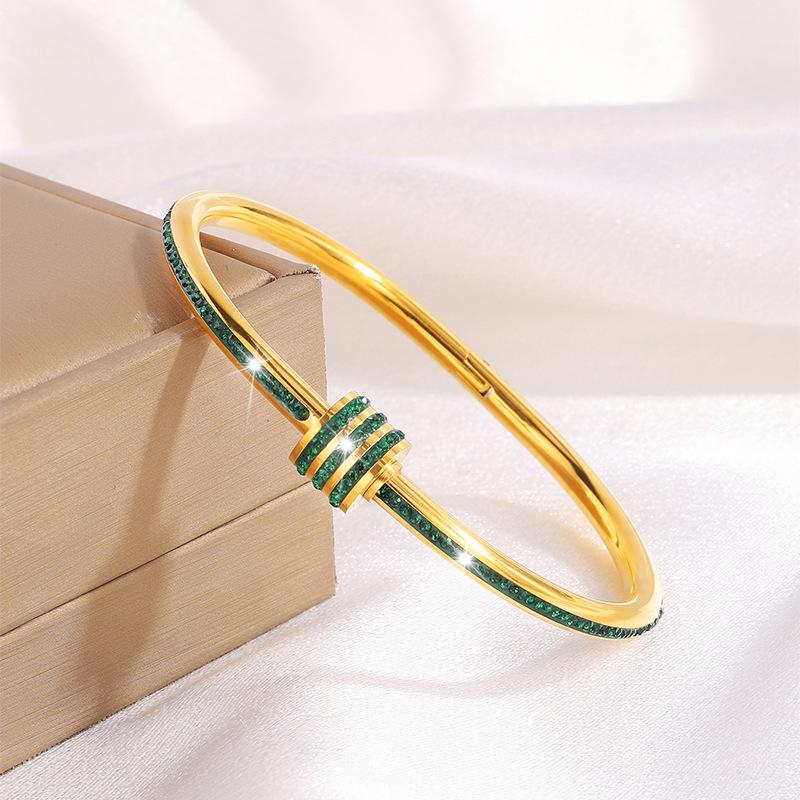Europäisches & Amerikanisches Luxus Zirkon Stern Armband: Vielseitige, Elegante, Lichtechte Mode für Damen