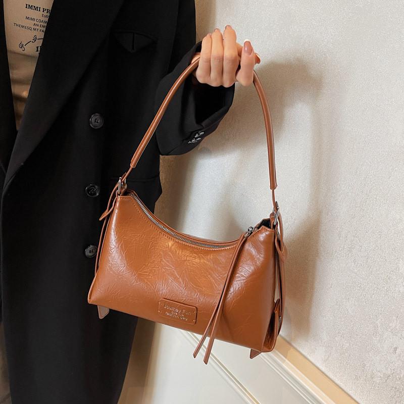 Ielgy Women s Fashionable Popular High-End Sense One-Shoulder Large-Capacity Cross-Body Dumpling Bag