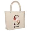 Sandra Letter Flower Insulated Bag | Soft Cooler Bag Birthday Gift for Woman Christmas Mother's Day Lunch Bag for Work Beach