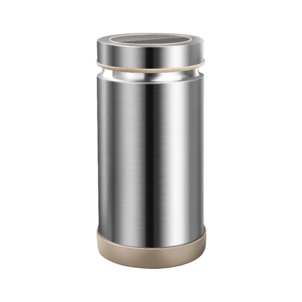 Stainless Steel Tea Tin Large Capacity 800/1000/1200ml Sealed Tea Can Moisture-proof with Visual Cover Coarse Grains Storage Box