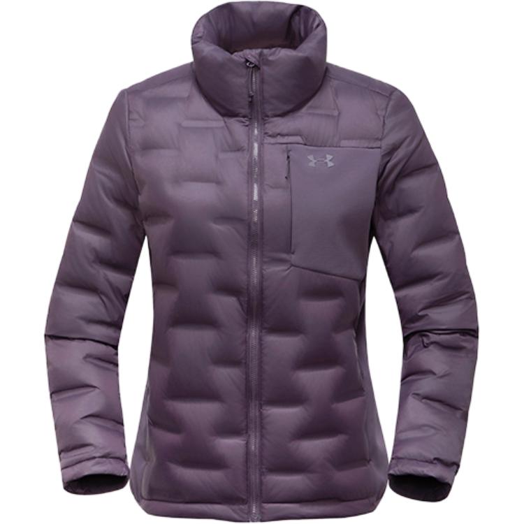 

Under Armour Urban Outdoor Hiking Walking Series Breathable Windproof Warm Stand Collar Down Jacket Women outerwear Shadow-Purple 14322136D-0003 S
