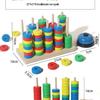 Colorful Wooden Beaded Counting Frame – Educational Toy for Early Learning