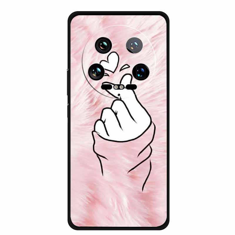 For Xiaomi 14 Ultra 5G Case 6.73''Animals Painted Silicone Soft TPU Coques for Xiaomi 14Ultra Shockproof Cover Shells Cool Wolf