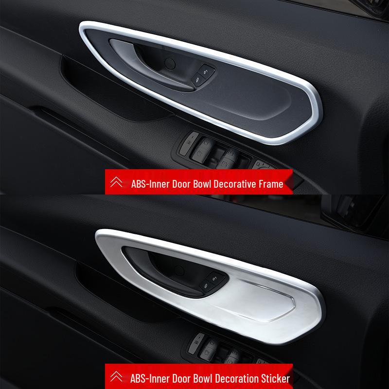 New VITO Interior Handle and Door Bowl Decorative Protective Frame - Car Accessories