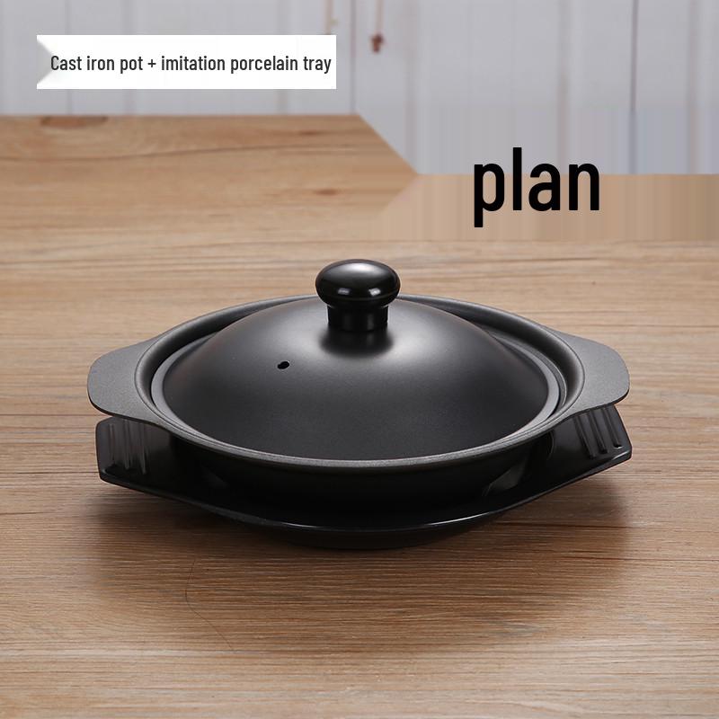 Huang Men Ji Clay Pot - Cast Iron Rice & Chicken Pot, Crispy Rice Pot, Burn-Resistant Hot Pot