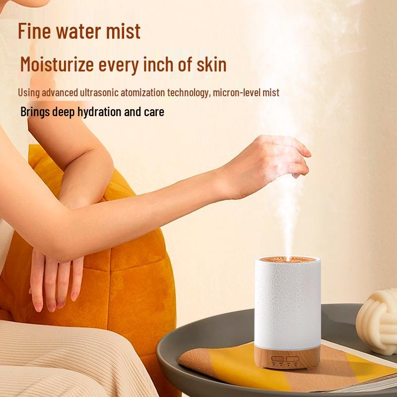Crackle Ultrasonic Aroma Diffuser & Humidifier for Bedroom