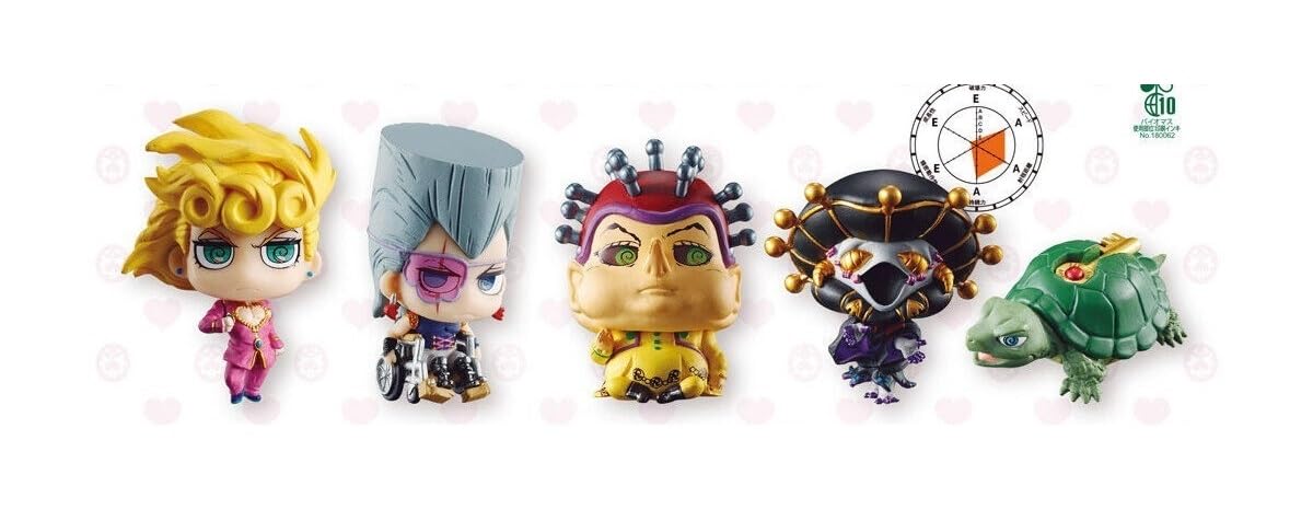 

JoJo s Bizarre Adventure Capsule Figure Collection GOLD WIND [Complete Set of 5] [Unopened Capsules] Gachapon Capsule Toy