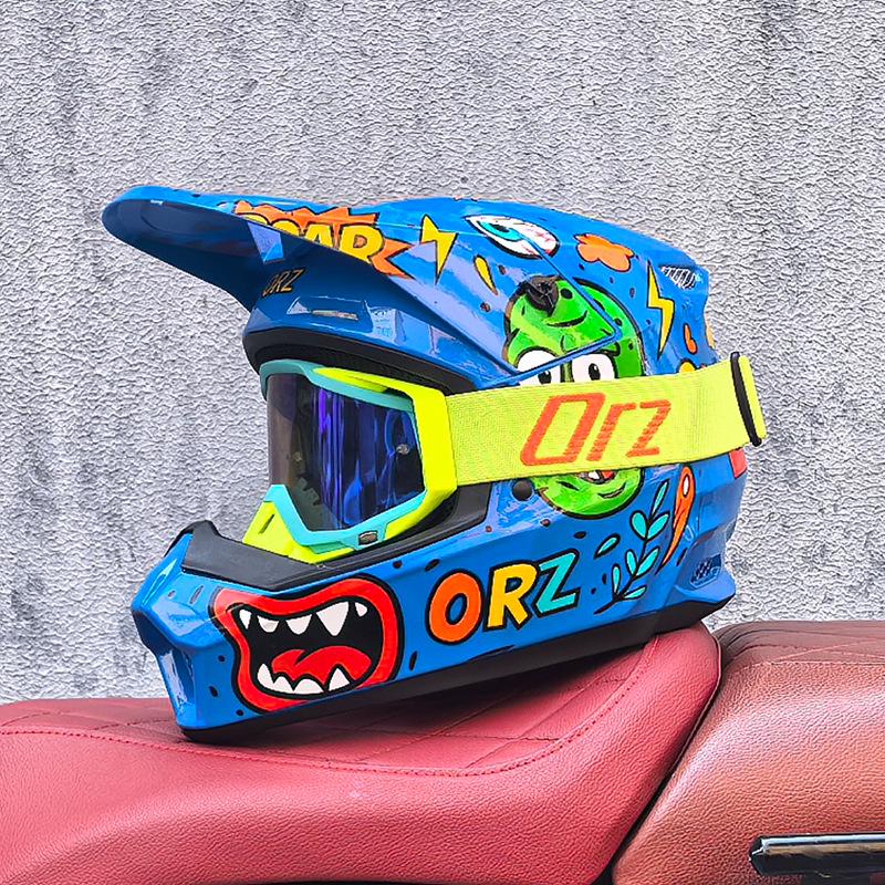 Orz Multi-Purpose Helmet for Off-road, Electric Bicycles, and Mountain Riding - Suitable for Children, Teenagers, Men, and Women.
