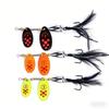 6.5CMRotating Sequin Feather Hook Lure13GBionic artificial bait, specialized equipment for freshwater and saltwater fishing with