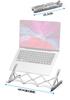 Portable Aluminum Alloy Laptop & Tablet Stand with Adjustable Angles, Enlarged Design, and Heat Dissipation