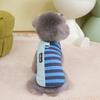 Spring and Summer Dog Thin Breathable Contrasting Color Piano Striped Vest Medium and Small Dog Cat Teddy Pet Dog Clothes