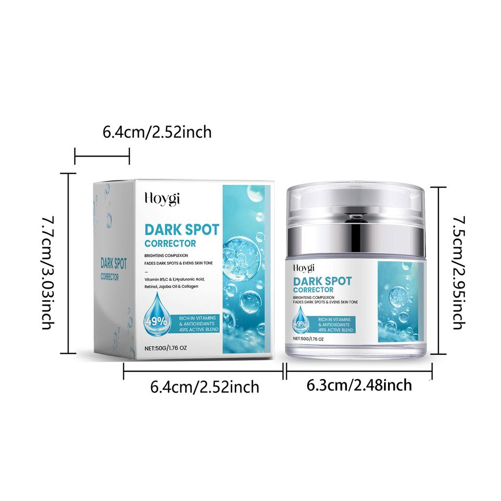 Dark Spot Corrector Face Cream, Melanin Reducing & Brightening Repair Moisturizer